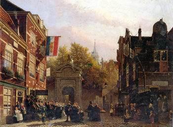 unknow artist European city landscape, street landsacpe, construction, frontstore, building and architecture.035 France oil painting art